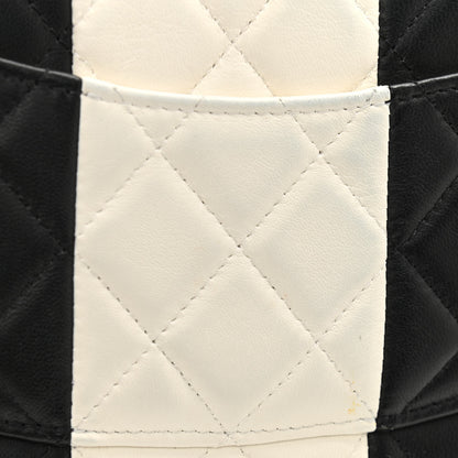 Chanel Lambskin Quilted Wallet On Chain WOC White Black 13 of 16