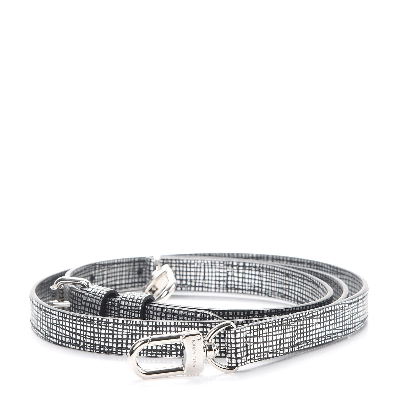Louis Vuitton Metallic Epi Petit Malle Adjustable Shoulder Strap Black Silver 1 of 4