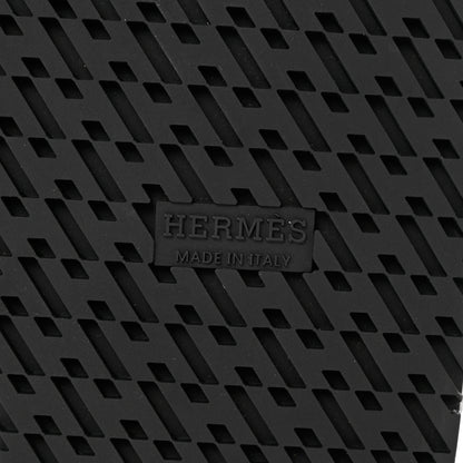 Hermes Calfskin Womens Chypre Sandals 37 Black 6 of 9
