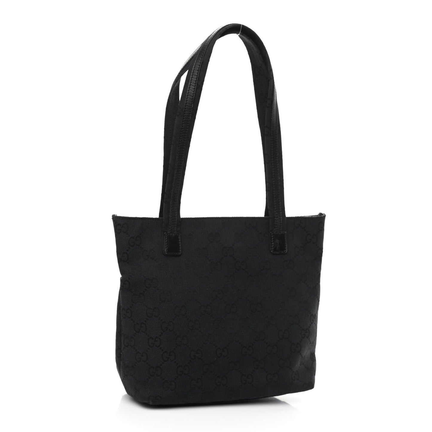 GG Plus Small Monogram Tote Black
