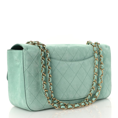 Chanel Suede Calfskin Small Souplissimo Maxi Flap Green 3 of 22