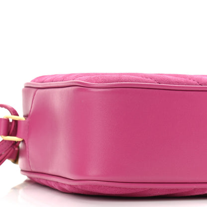Saint Laurent Suede Matelasse Monogram Lou Camera Bag Rose 9 of 11