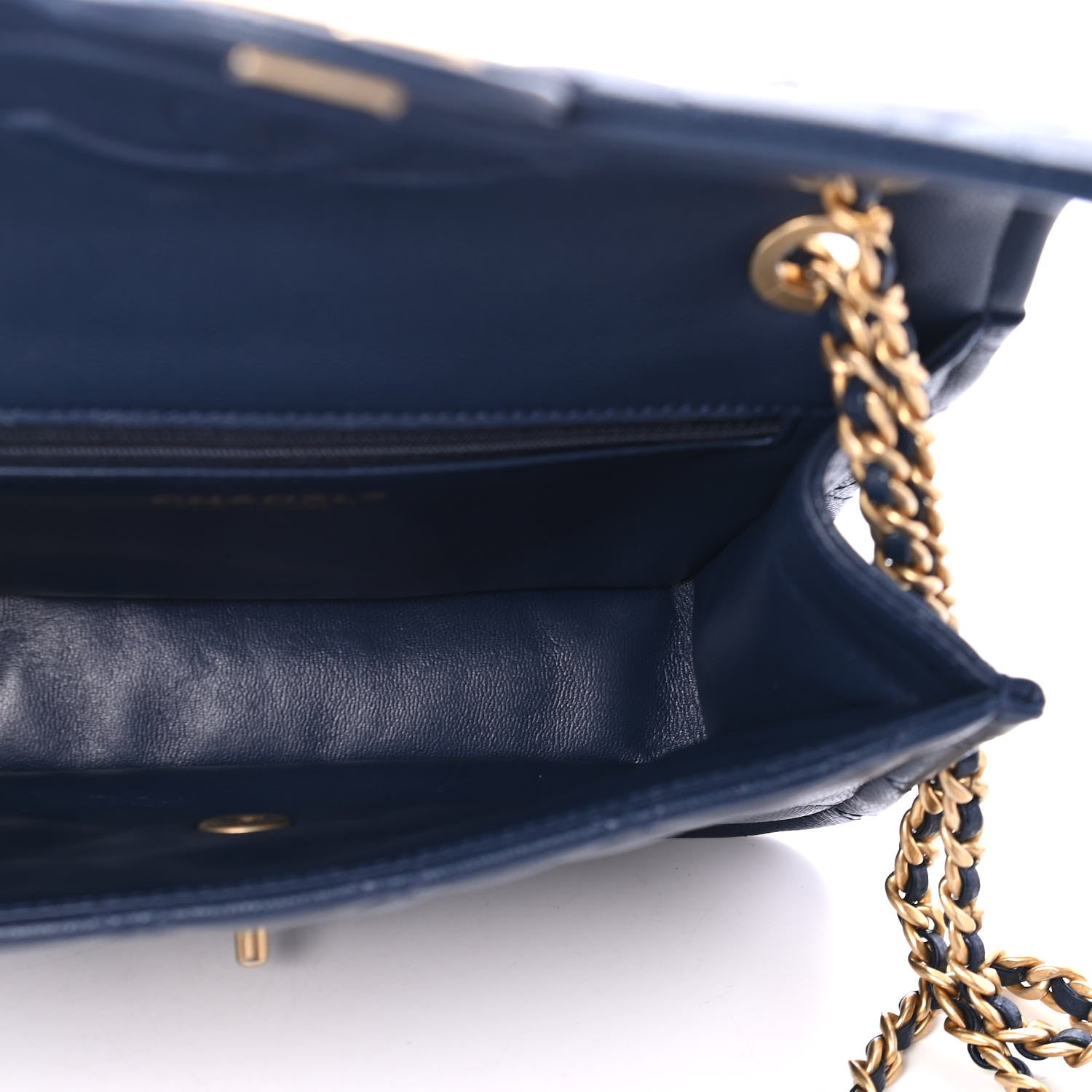 Chanel Caviar Quilted Medium Sweet Classic Flap Navy Blue 4 of 4
