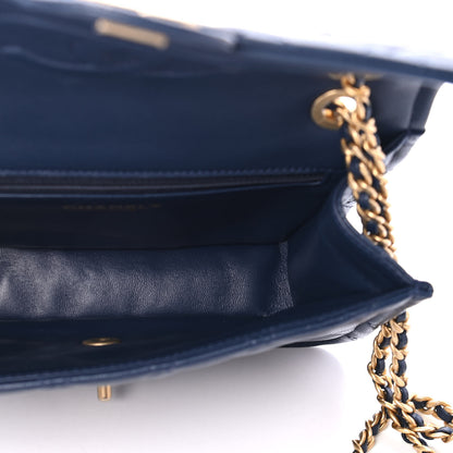 Chanel Caviar Quilted Medium Sweet Classic Flap Navy Blue 4 of 4