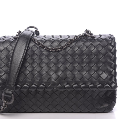 Bottega Veneta Nappa Intrecciato Baby Olimpia Shoulder Bag Black 9 of 9