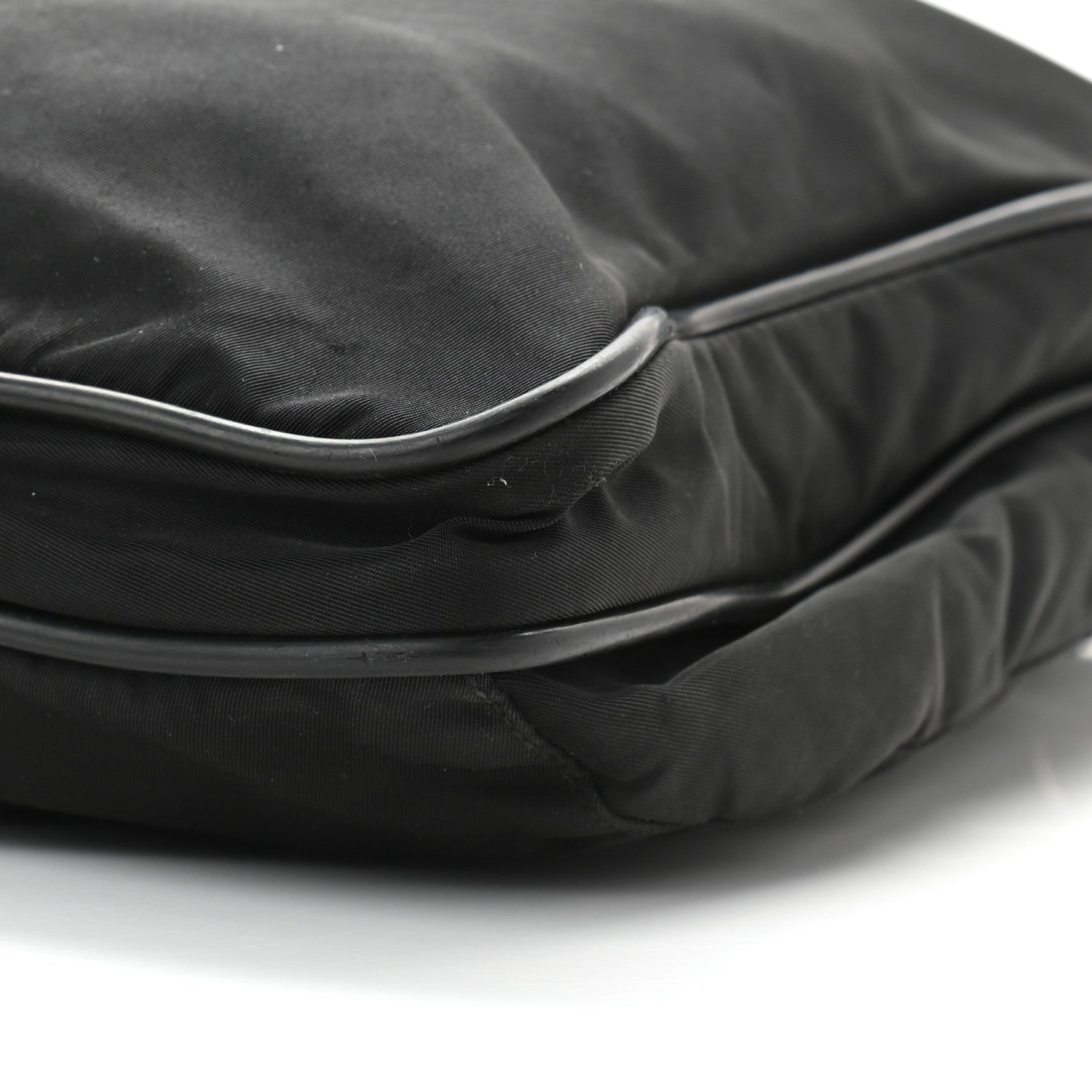 Prada Nylon Flat Messenger Bag Black 12 of 12
