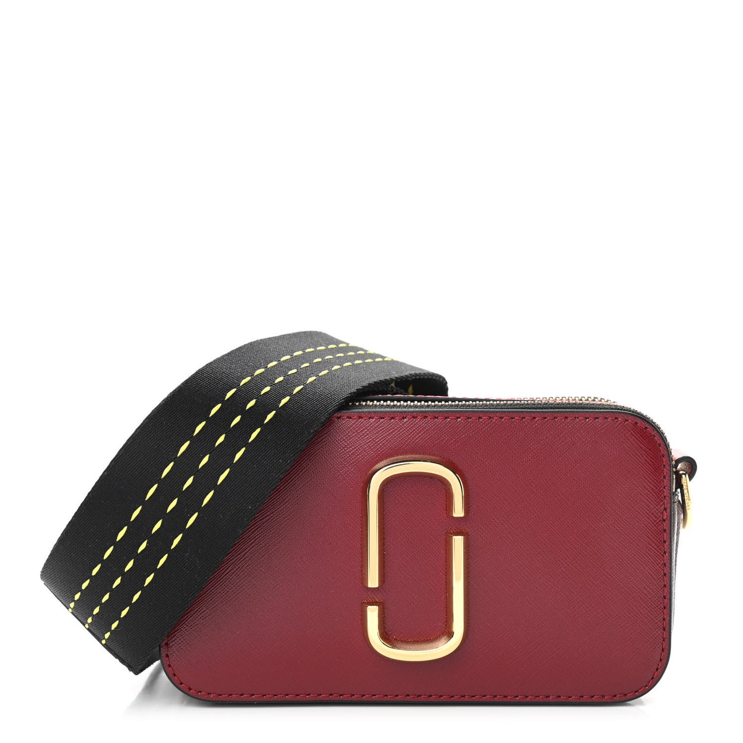 Saffiano Small Snapshot Camera Bag Red Multicolor