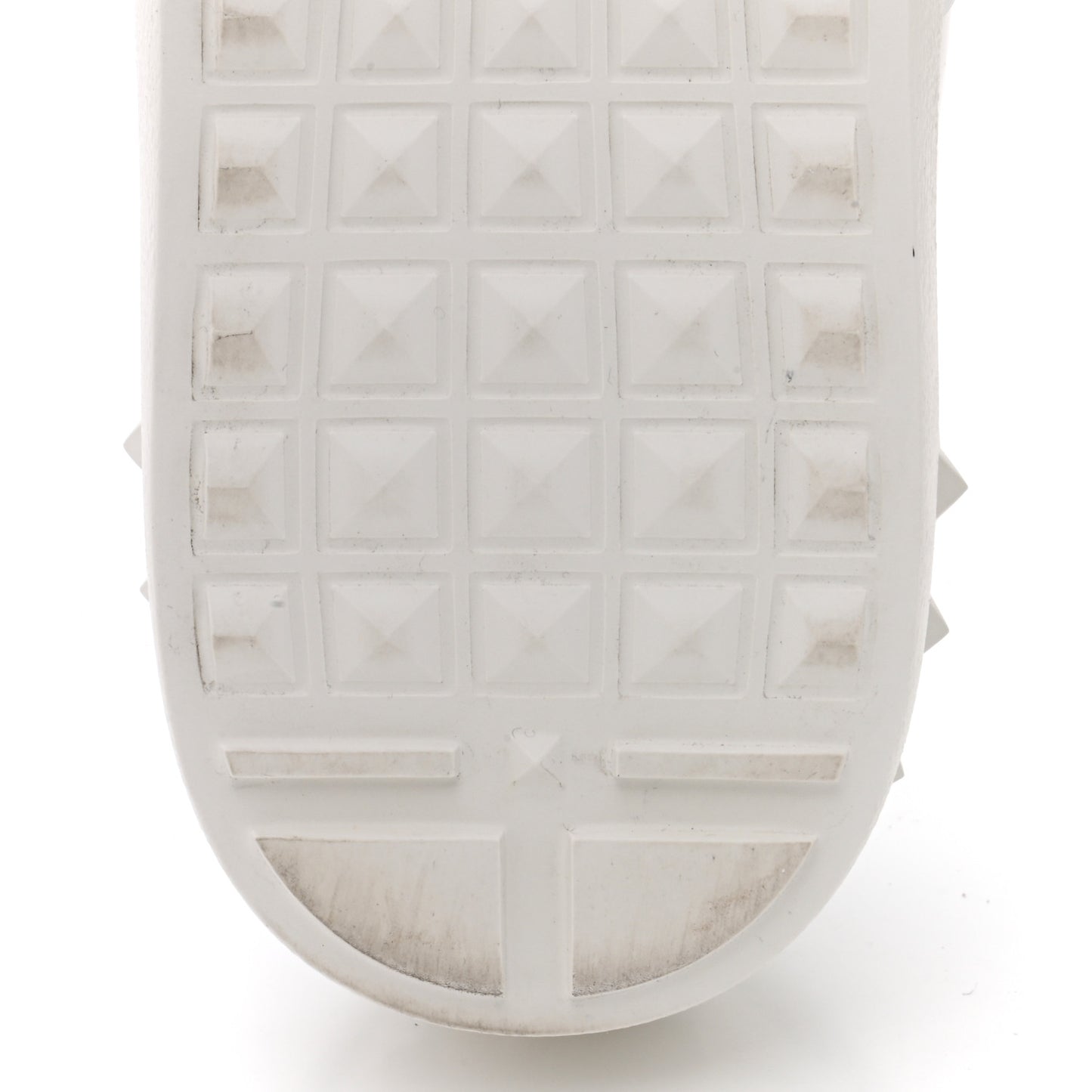 Calfskin Rockstud Untitled Open Sneakers 38 White