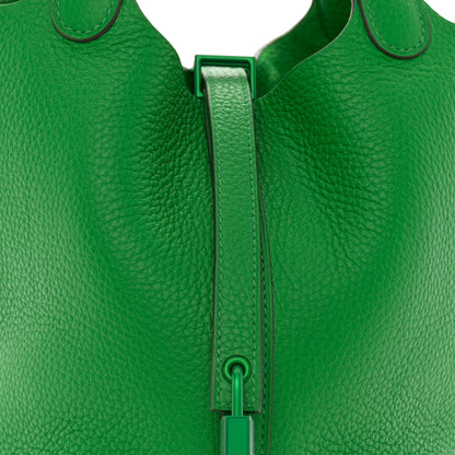 Hermes Taurillon Clemence Monochrome Picotin Lock 18 PM Bambou 8 of 11