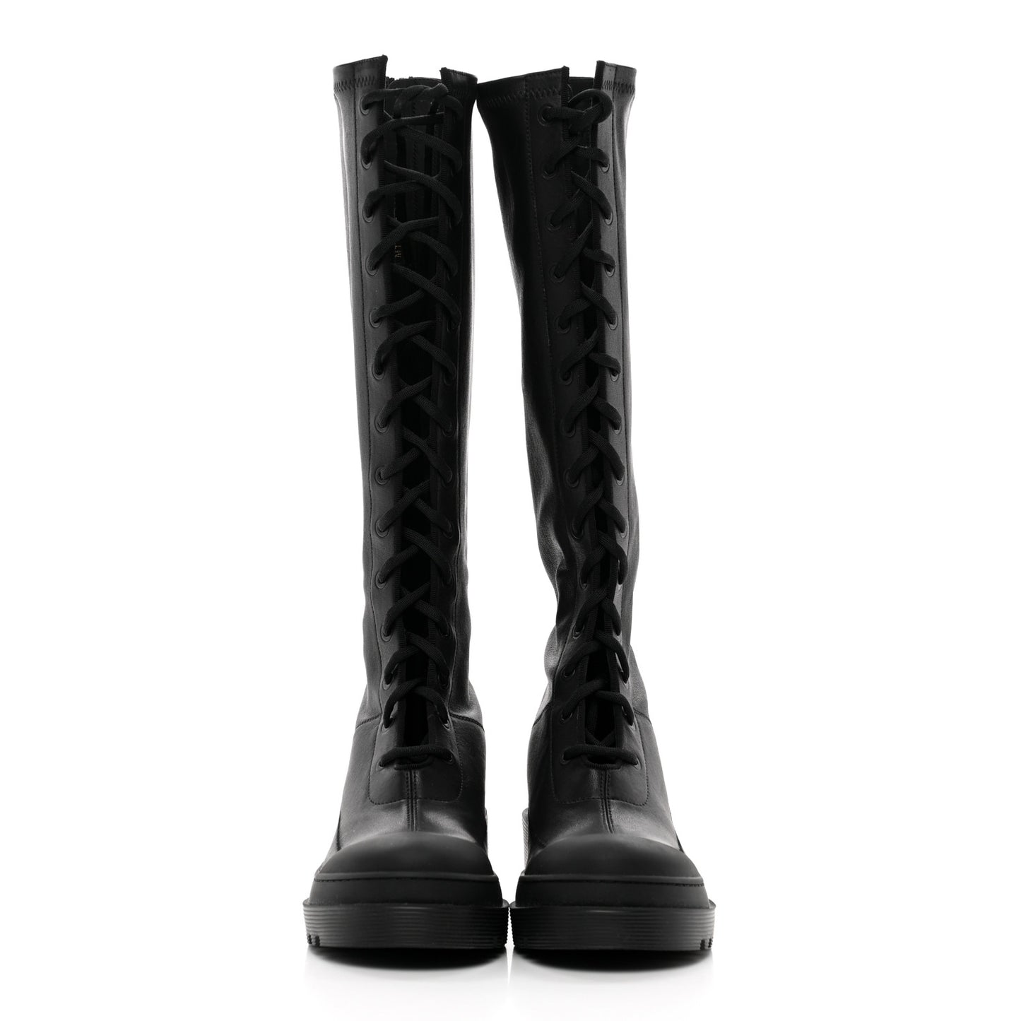 Nappa Stretch Dior Arcade High Boots 36.5 Black