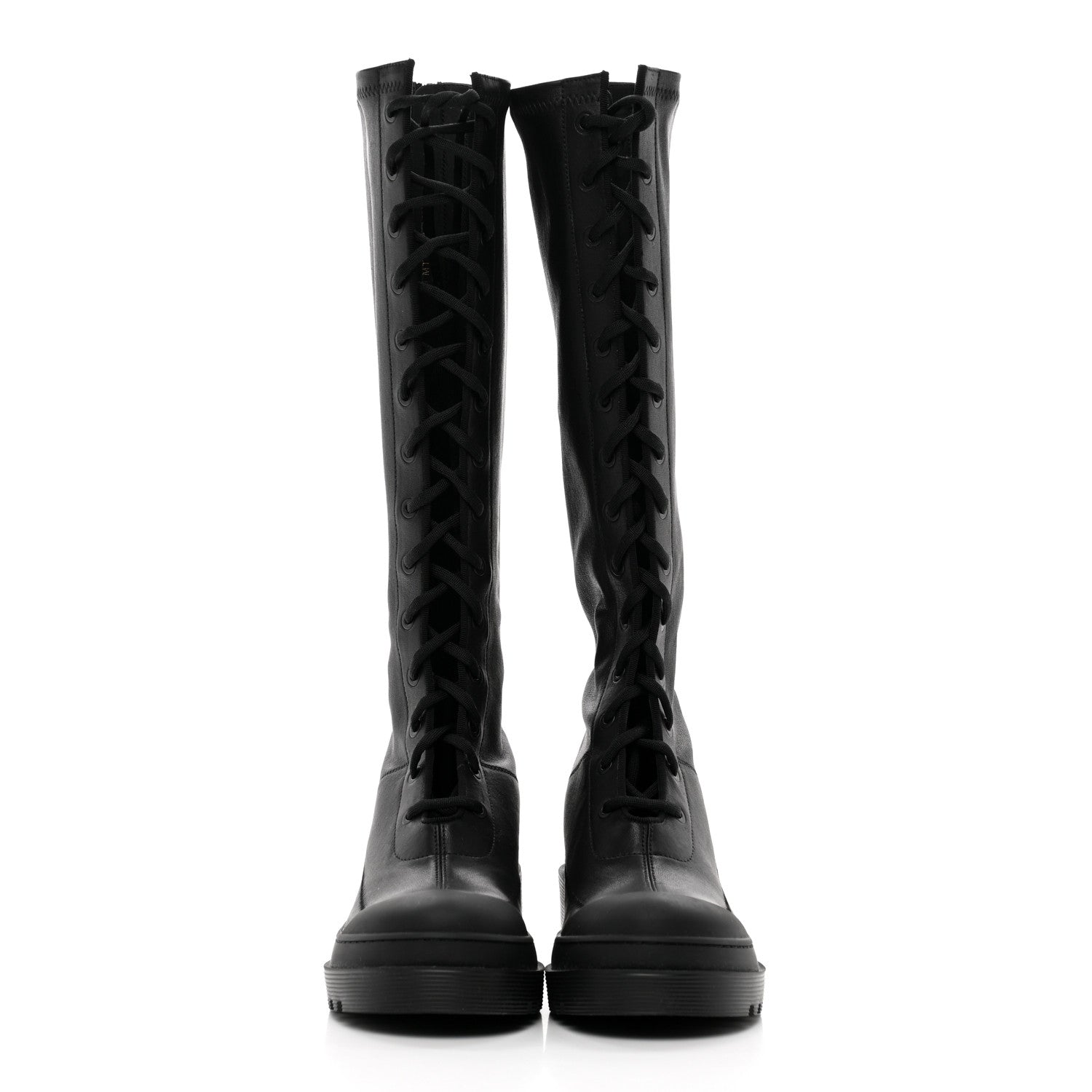 Christian Dior Nappa Stretch Dior Arcade High Boots 36.5 Black 2 of 14