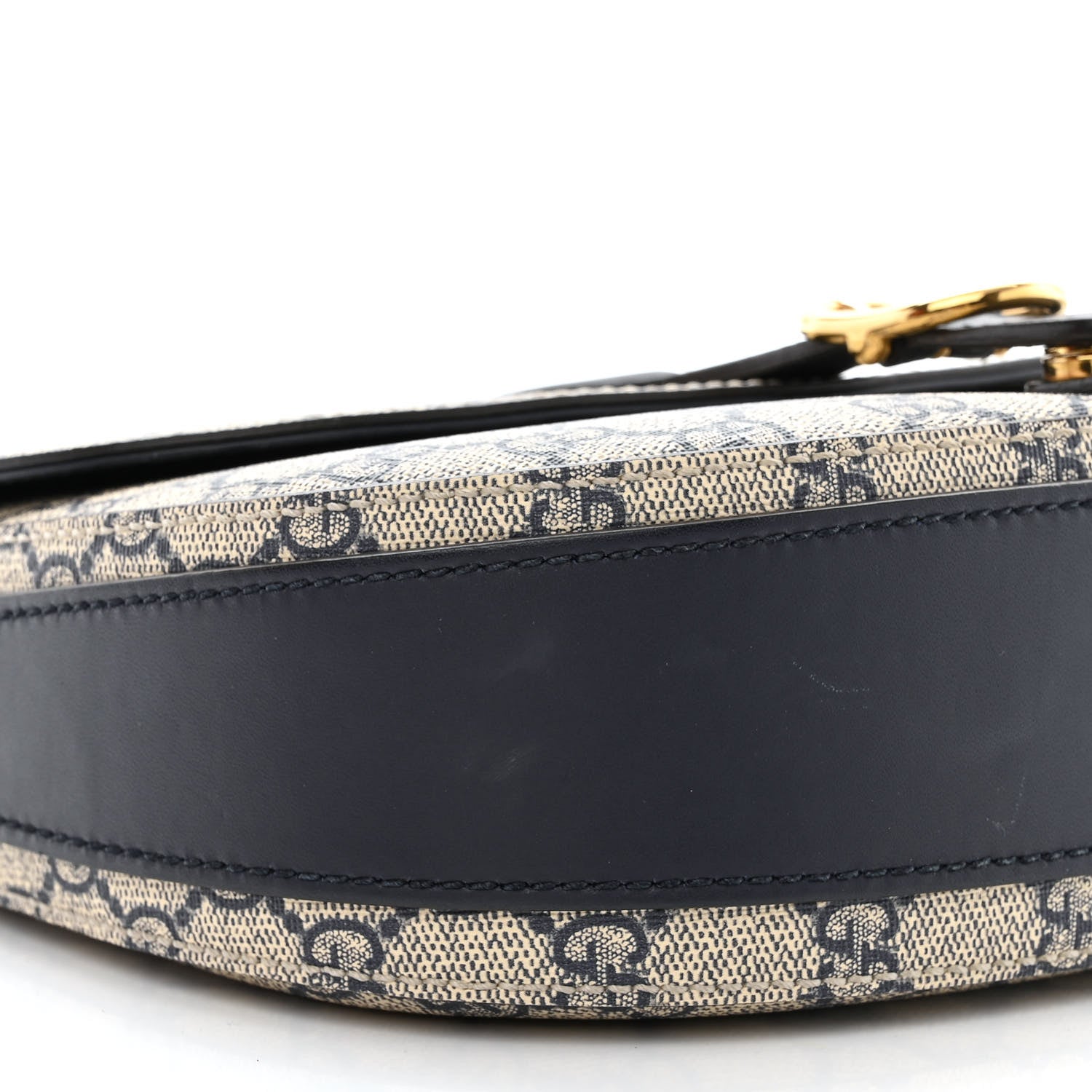 Gucci GG Supreme Monogram Small Messenger Shoulder Bag Beige Blue Navy 10 of 12