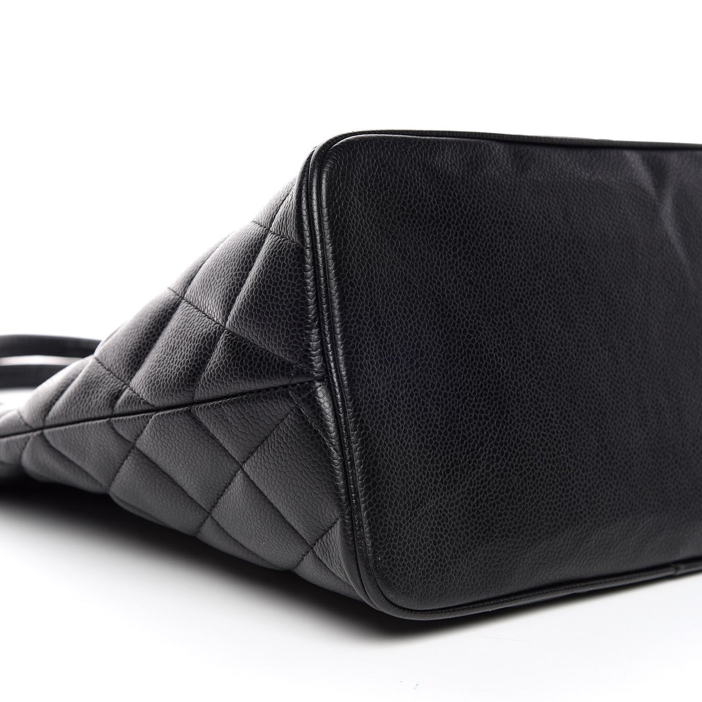 Caviar Quilted Medallion Tote Black