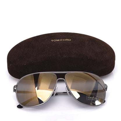 Tom Ford Dominic Aviator Sunglasses TF451 Silver 8 of 8