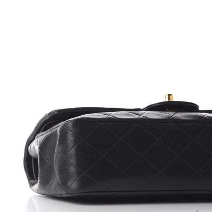 Chanel Lambskin Quilted Medium Double Flap Black 6 of 8