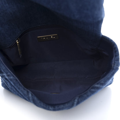 Chanel Denim Quilted Medium 19 Flap Blue 5 of 12