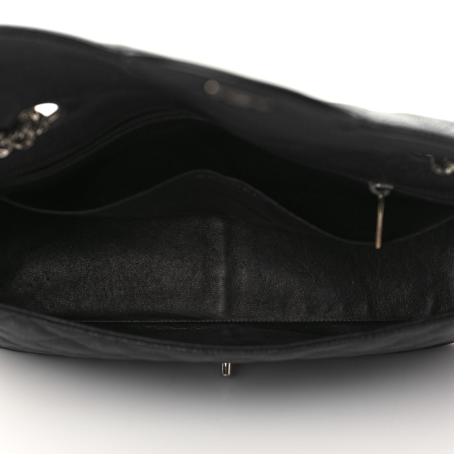 Caviar Quilted Jumbo Single Flap Bijoux Chain Black