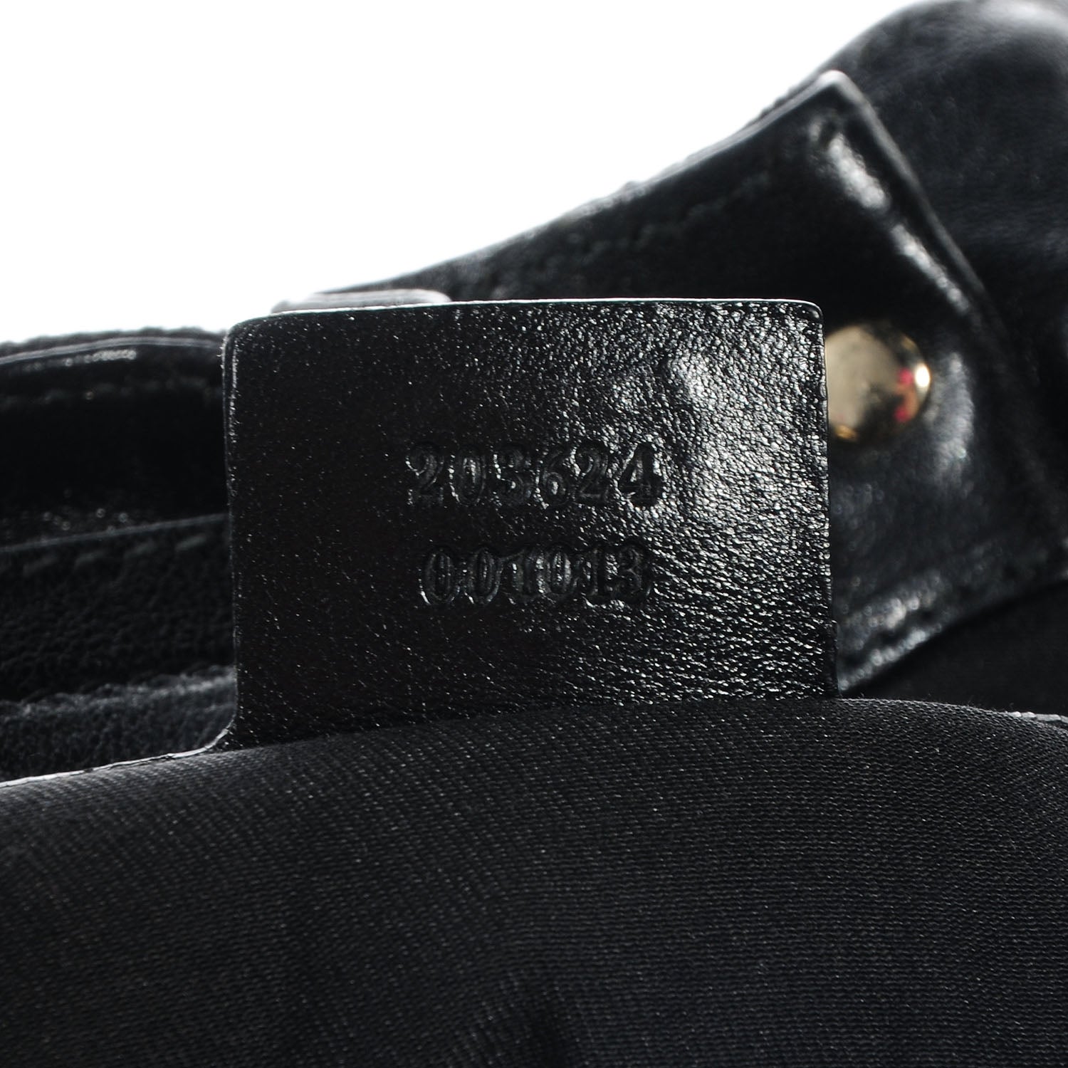 Gucci Monogram Pelham Studded Shoulder Bag Black 7 of 7