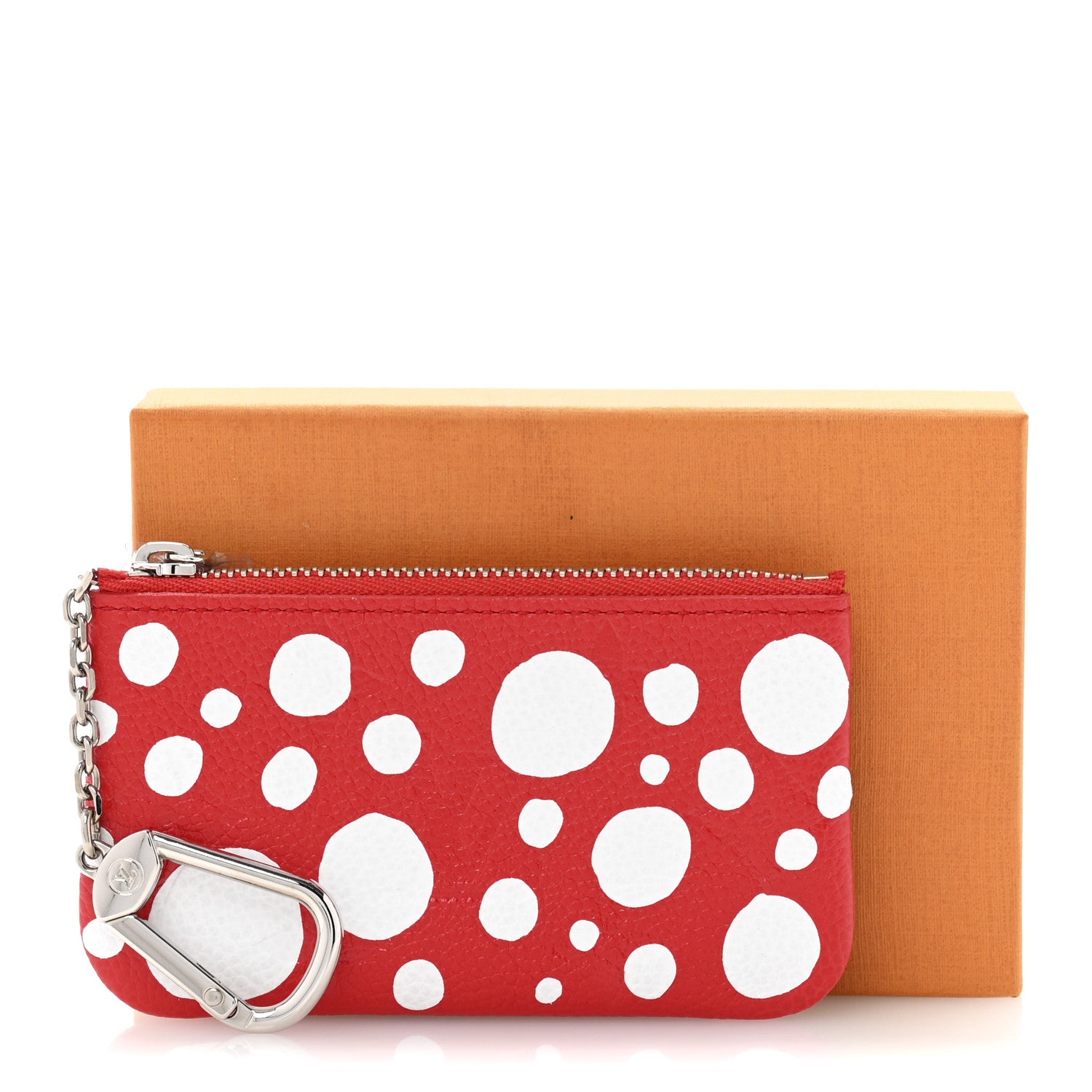 Louis Vuitton LV X YK Empreinte Infinity Dots Key Pouch Red White 9 of 9