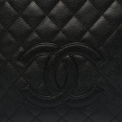 Chanel Caviar Quilted Petit Shopping Tote PST Black 8 of 11