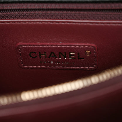 Chanel Caviar Quilted Medium Coco Handle Flap Black 6 of 10