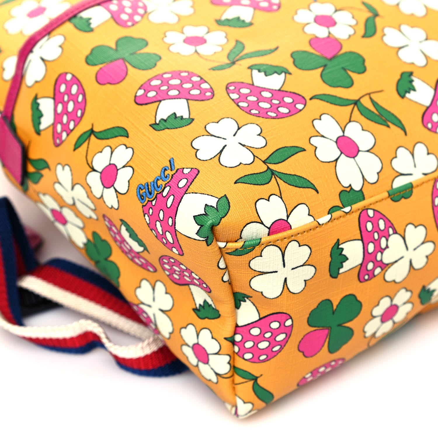 Gucci Canvas Childrens Flower Mushroom Print Backpack 8 of 11
