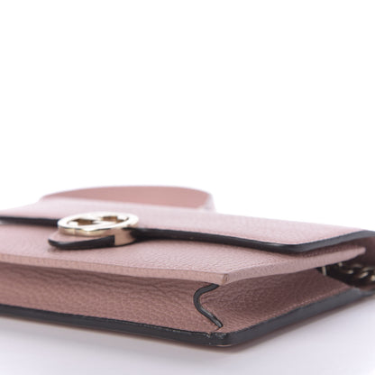 Gucci Dollar Calfskin Interlocking G Chain Wallet Soft Pink 7 of 8