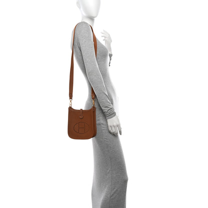 Hermes Taurillon Clemence Evelyne TPM Gold 2 of 11