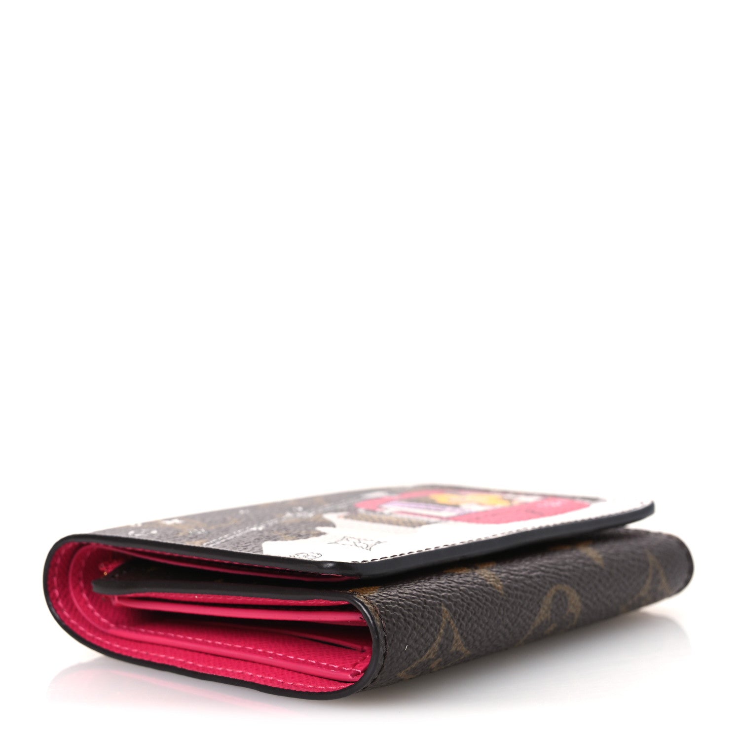 Louis Vuitton Monogram 2019 Christmas Animation Victorine Wallet Fuchsia 4 of 7