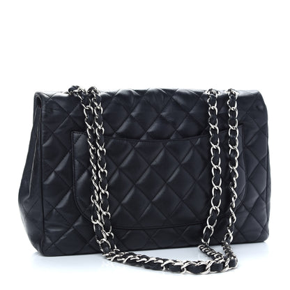 Chanel Lambskin Quilted Jumbo Single Flap Black 3 of 11