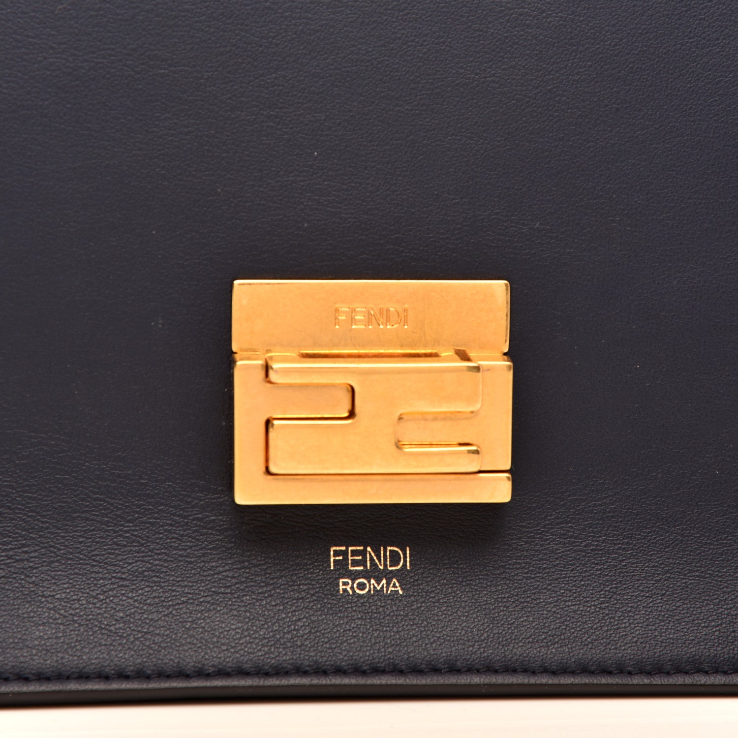 Fendi Vitello Grace Matte F is Fendi Kan U Shoulder Bag Navy 9 of 10