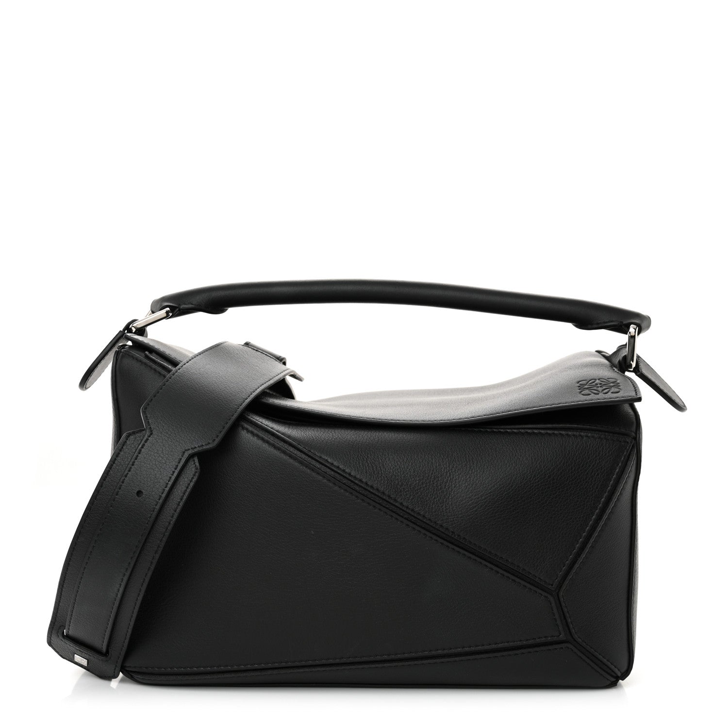 Loewe Calfskin Medium Puzzle Bag Black 1 of 10