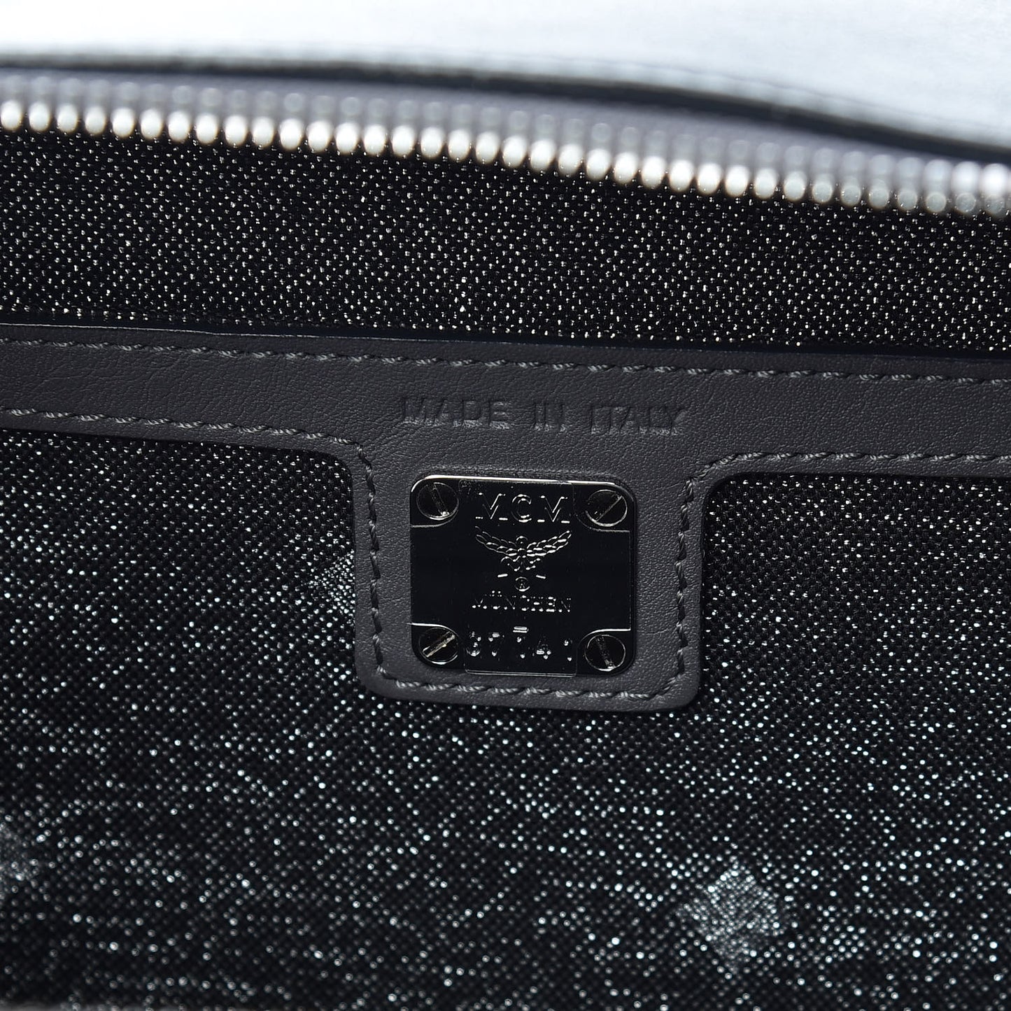 Calfskin Top Handle Bag Mono Grey