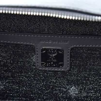 MCM Calfskin Top Handle Bag Mono Grey 6 of 10