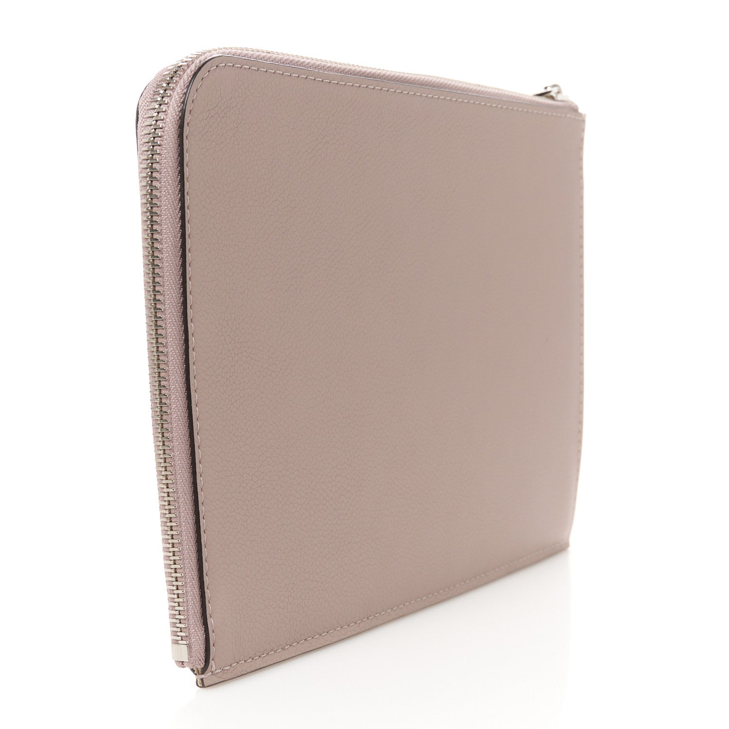 Louis Vuitton Calfskin Pochette Jour PM Clutch Taupe 3 of 8