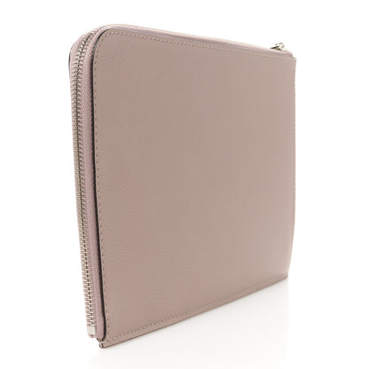 Louis Vuitton Calfskin Pochette Jour PM Clutch Taupe 3 of 8