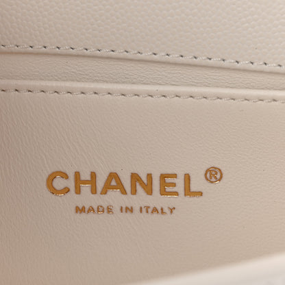 Chanel Caviar Quilted Small Boy Flap White 6 of 11