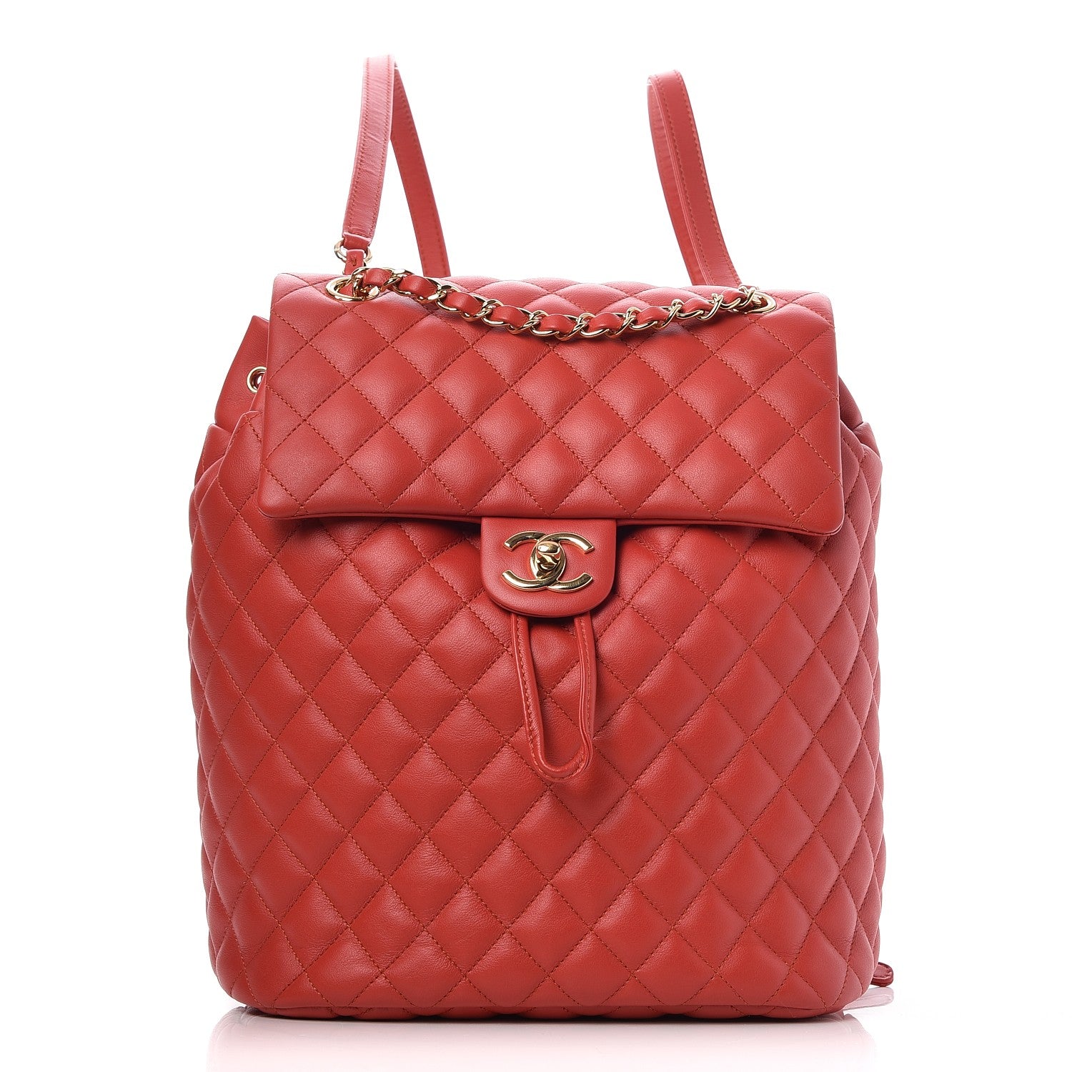 Chanel Lambskin Quilted Large Urban Spirit Backpack Red 1 of 8