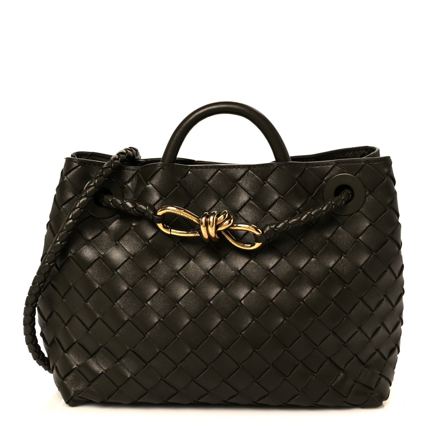 Bottega Veneta Nappa Intrecciato Small Andiamo Shoulder Bag Cypress 1 of 12
