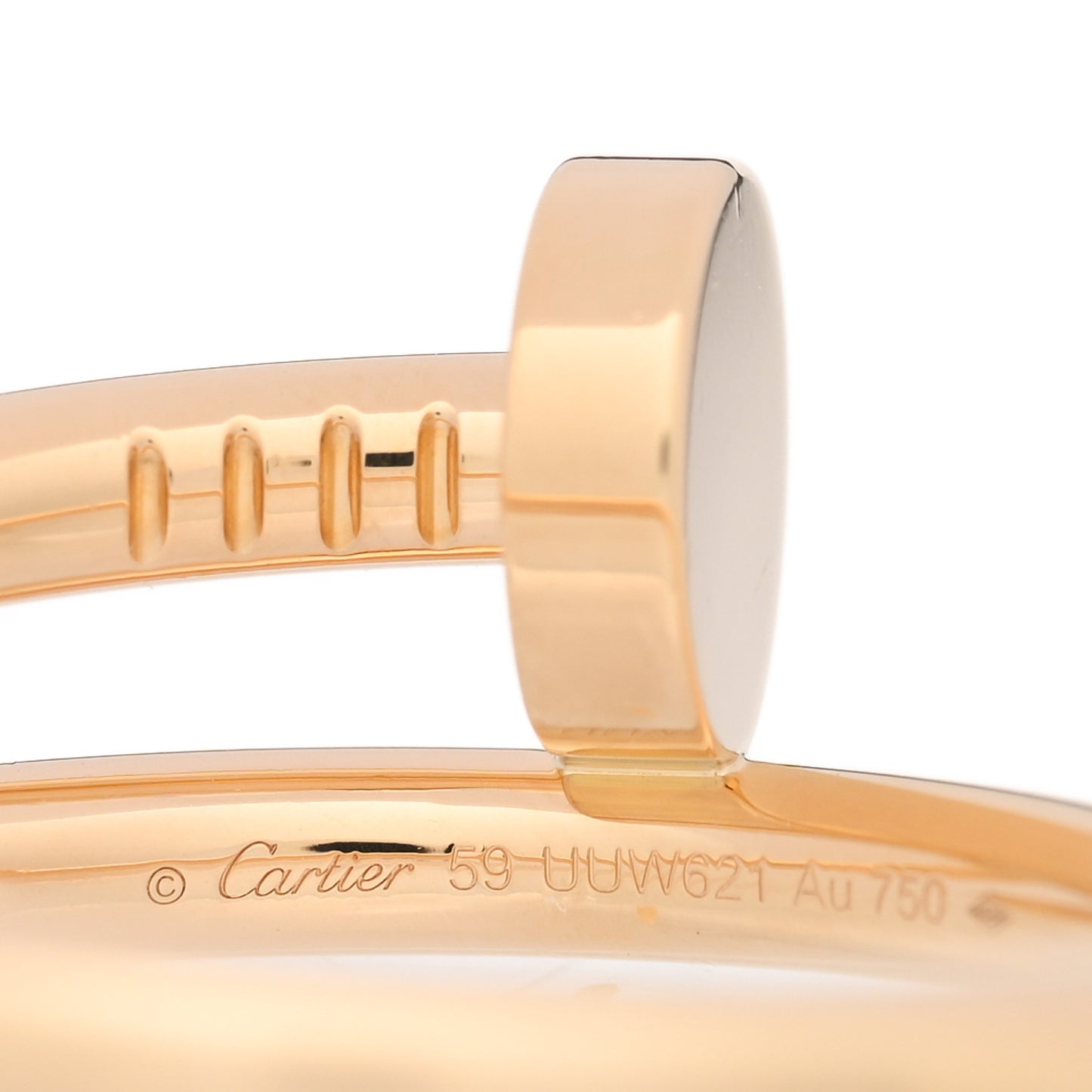 18K Yellow Gold Juste Un Clou Ring 59 8.75