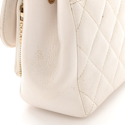 Chanel Caviar Quilted Small Business Affinity Flap White 15 of 19