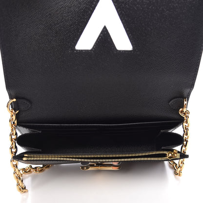 Louis Vuitton Epi Love Lock Twist Chain Wallet Black 5 of 8