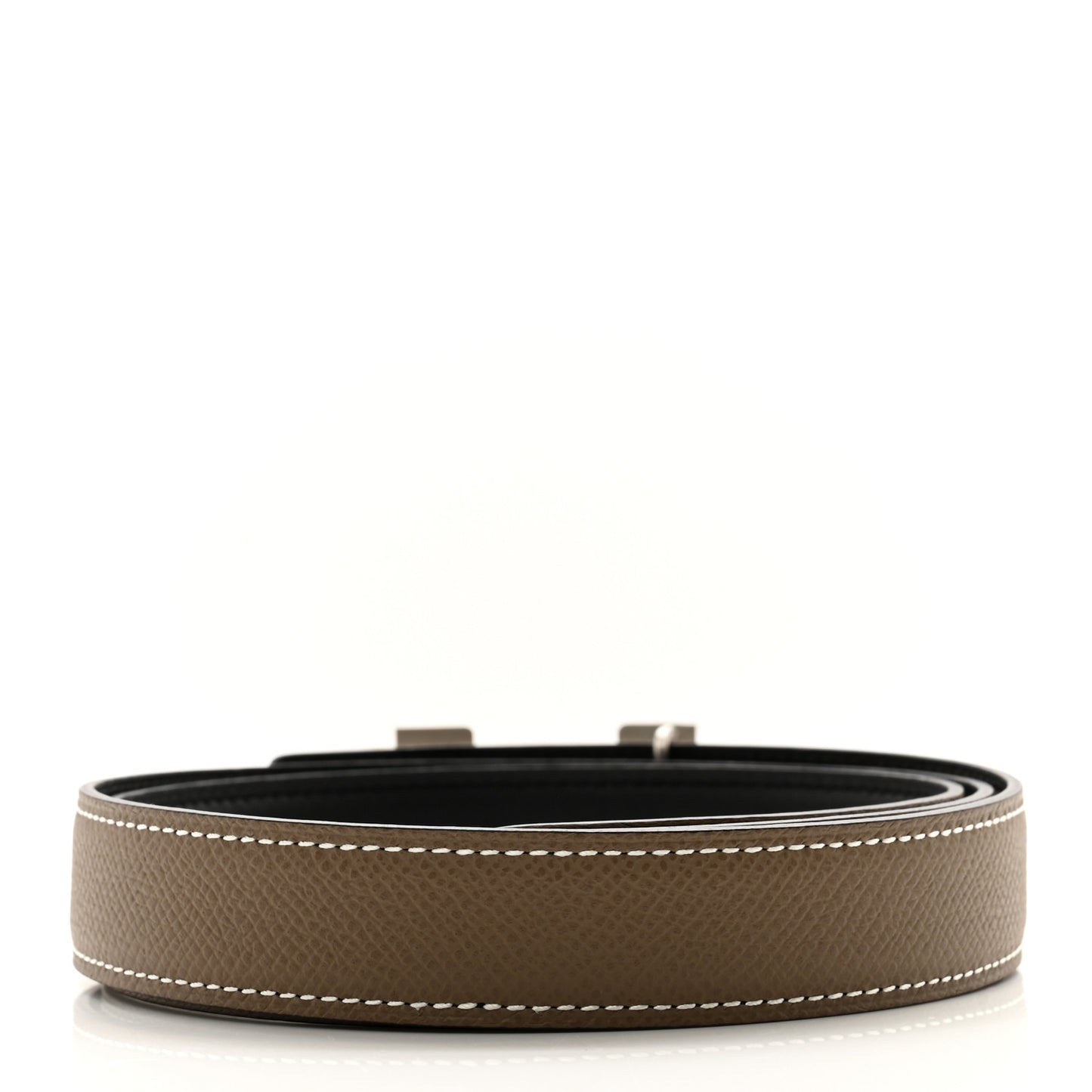 Swift Epsom 24mm Mini Constance H Belt 85 34 Black Etoupe