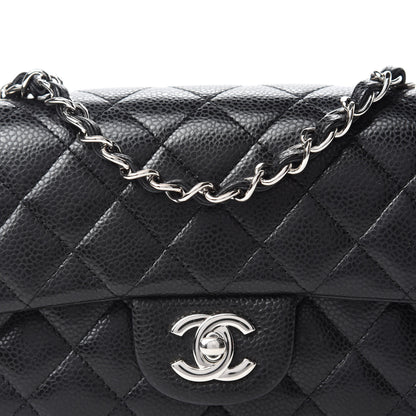 Chanel Caviar Quilted Mini Rectangular Flap Black 12 of 13