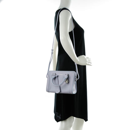 Alexander McQueen Pebbled Calfskin Mini Padlock Tote Lavender 2 of 7