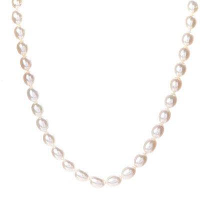 Tiffany Sterling Silver Pearl Strand Toggle Necklace 1 of 5