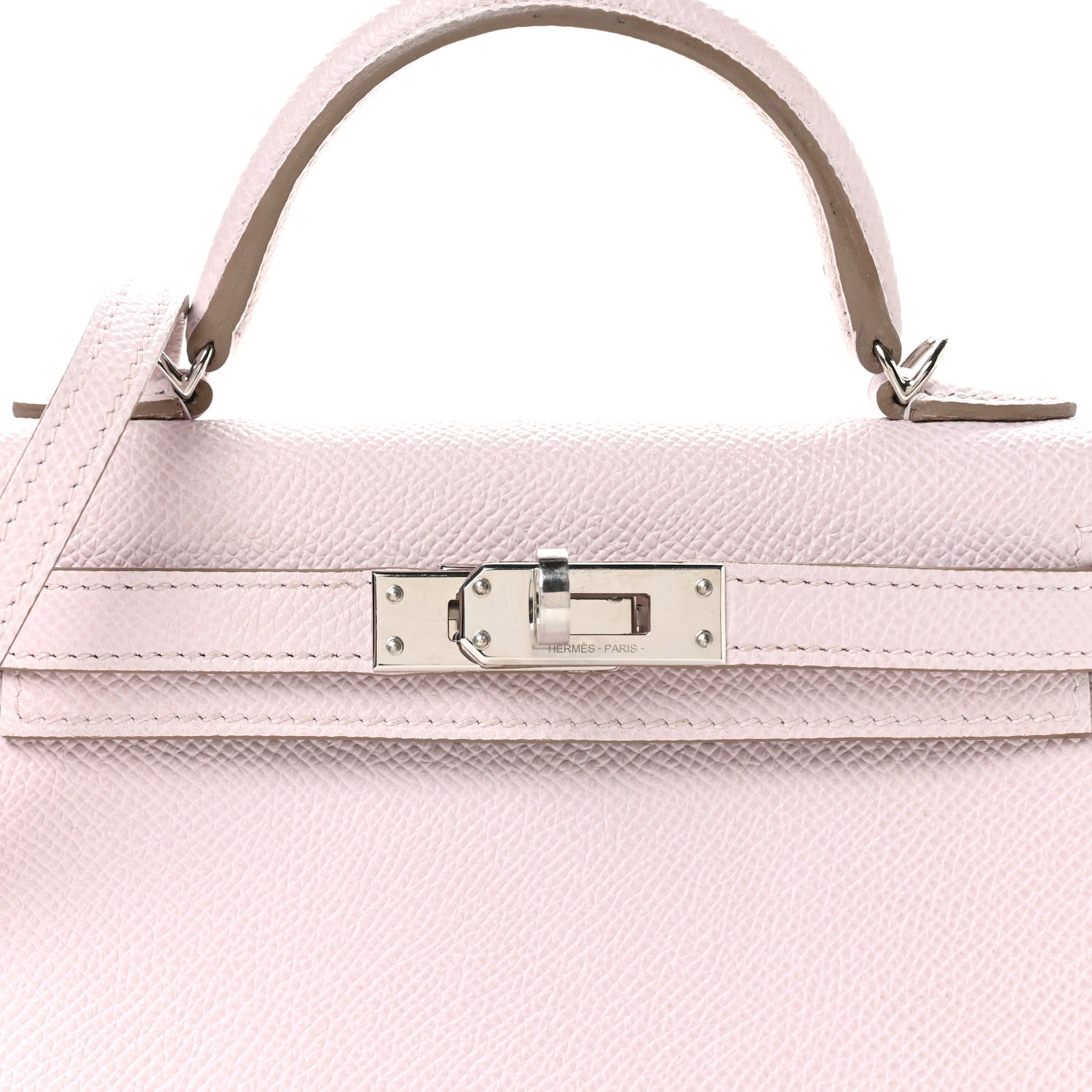 Hermes Epsom Horseshoe Mini Kelly Sellier 20 Mauve Pale Gris Perle 8 of 10
