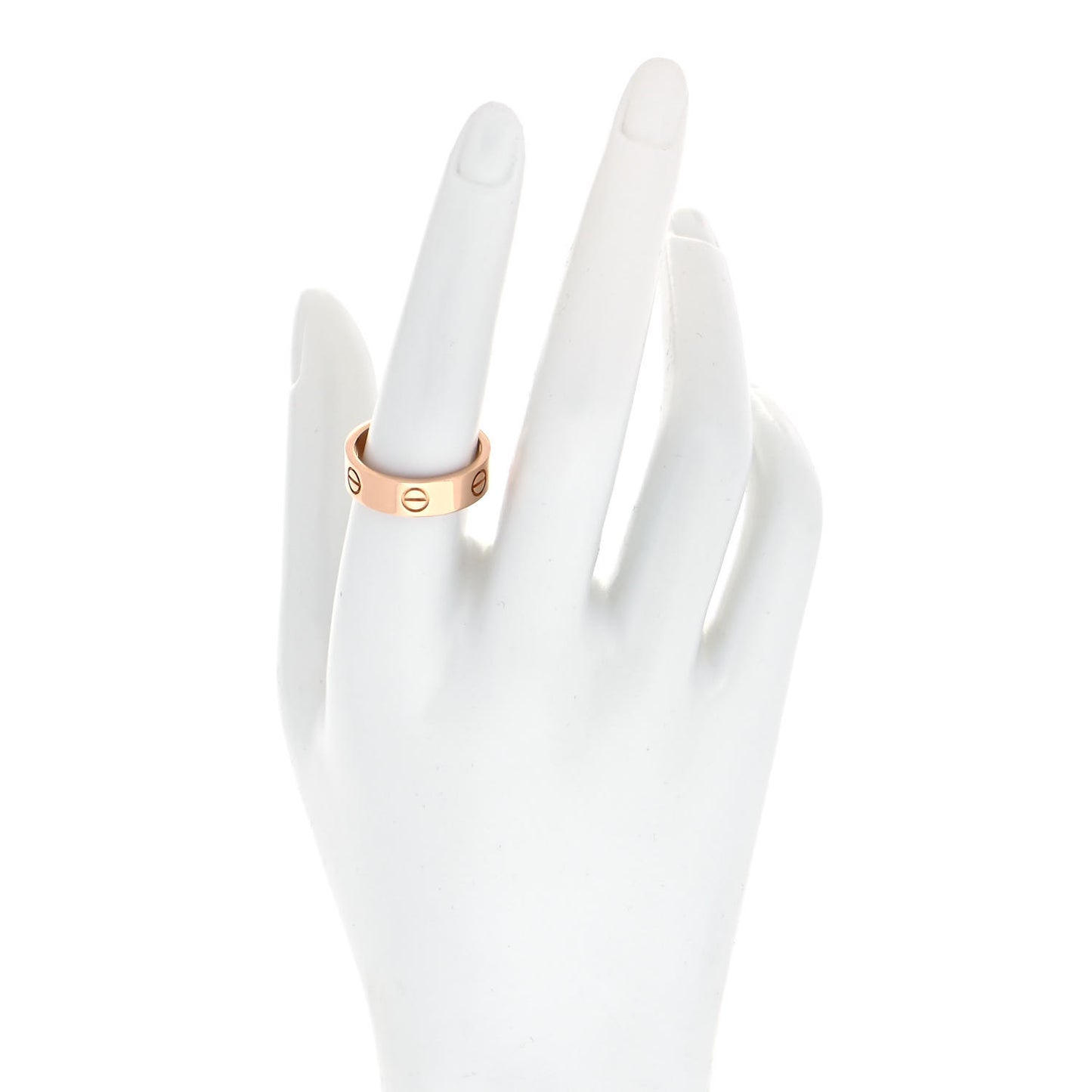 18K Pink Gold 6mm LOVE Ring 57 8