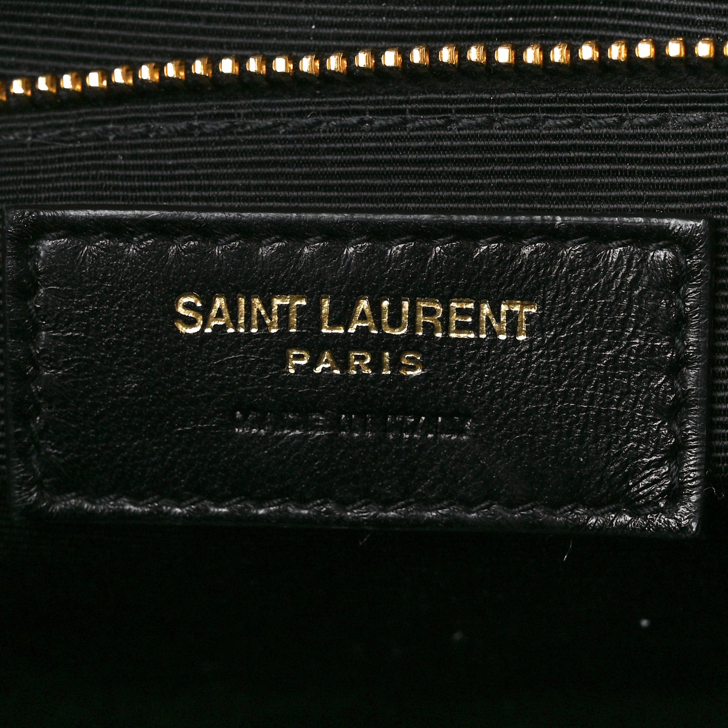 Grain De Poudre Matelasse Chevron Large Monogram Satchel Black