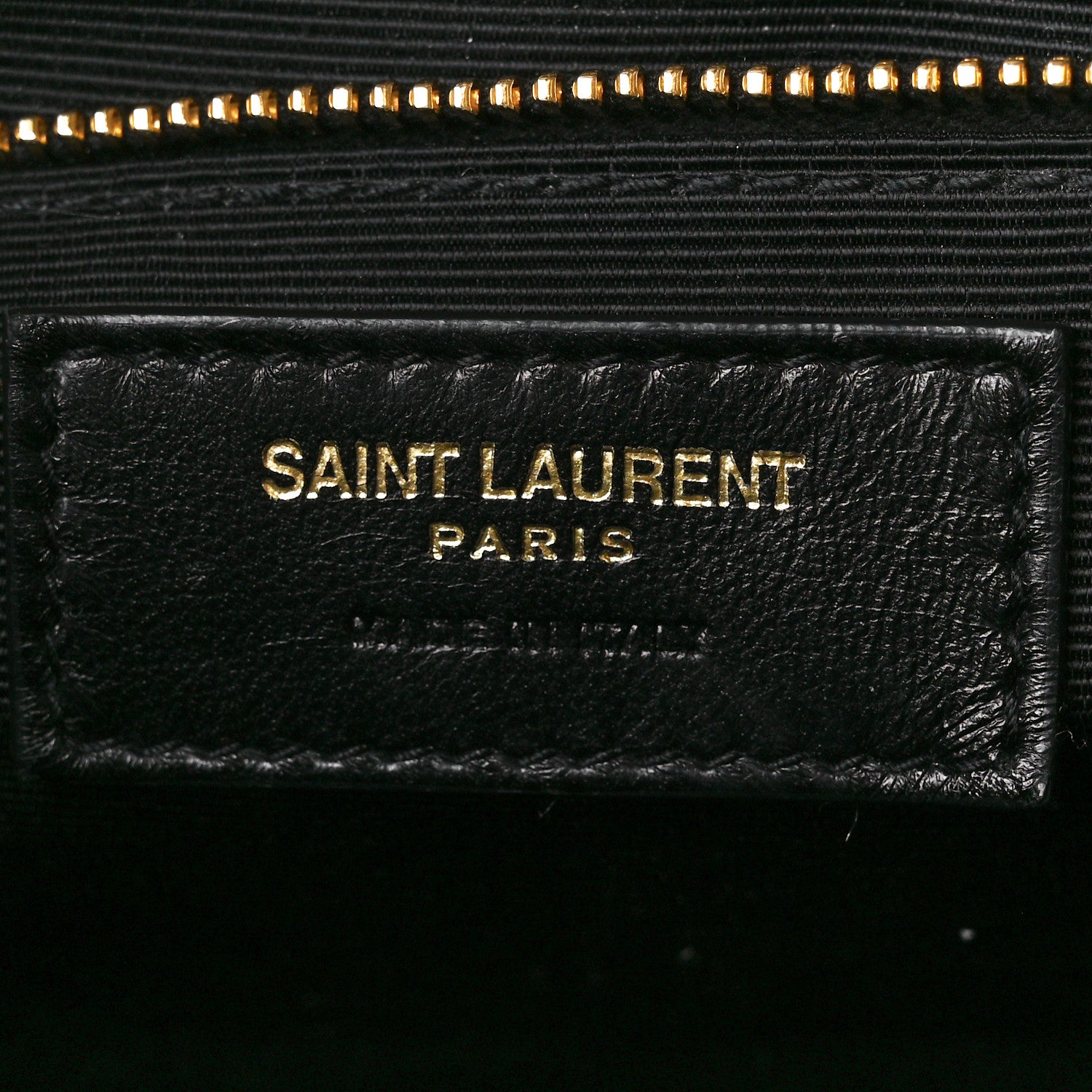 Saint Laurent Grain De Poudre Matelasse Chevron Large Monogram Satchel Black 7 of 13